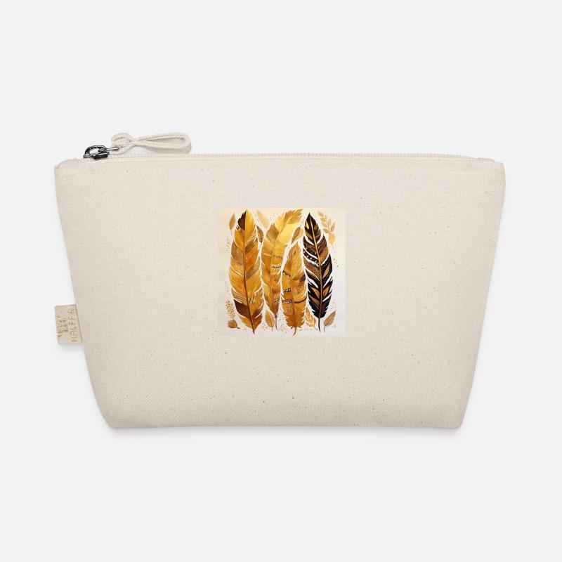 Boho Feathers Organic Pouch