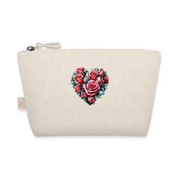 Valentine's Day Engagement Mother's Day Wedding Love - Organic Pouch - nature - Front