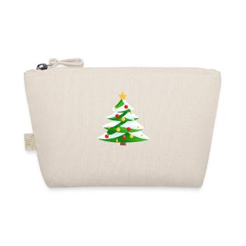 Christmas Gift, Christmas Tree, Christmas Tree - Organic Pouch - nature - Front