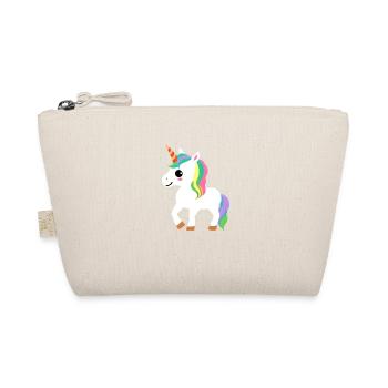 Unicorn Girl Unicorns Mythical Beast Unicorn - Organic Pouch - nature - Front