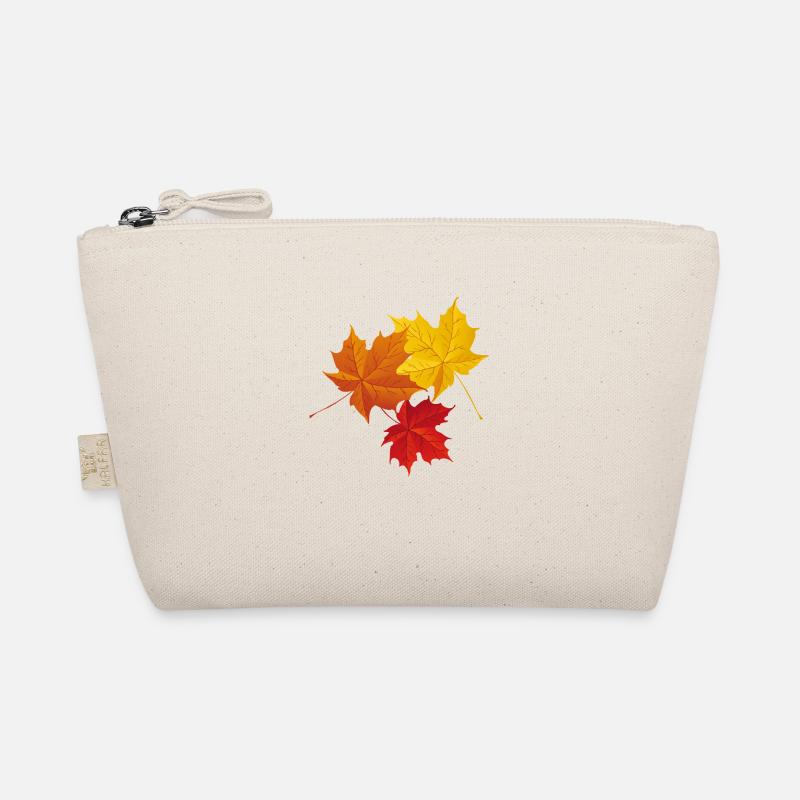 Herbst bunte Blätter - Bio-Täschchen - Natur