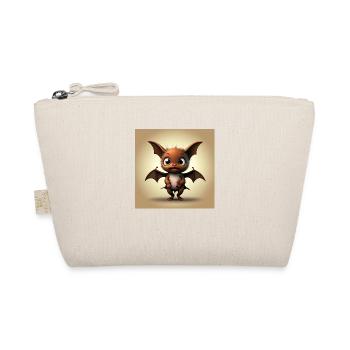Happy Halloween cute bat scary funny spooky - Organic Pouch - nature - Front