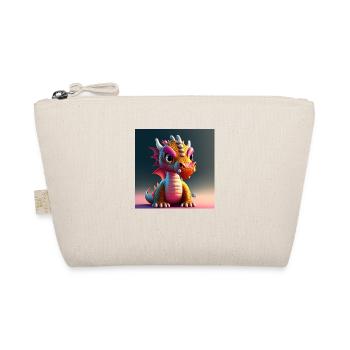 cute little baby dragon funny - Organic Pouch - nature - Front