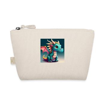 cute little baby dragon funny - Organic Pouch - nature - Front