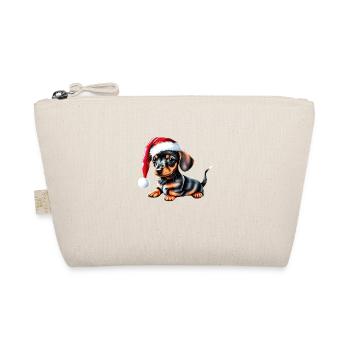 Teckel Noël chiens Noël teckel chiot - Trousse biologique - nature - Devant
