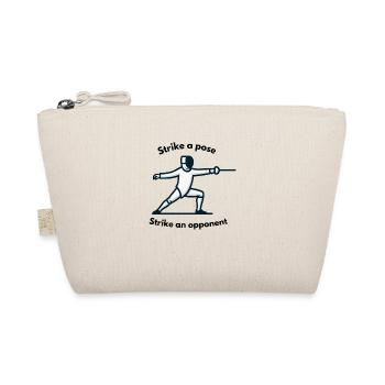 "Strike a pose, punch an opponent" - Organic Pouch - nature - Front