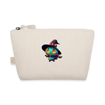 halloween - monstre avec chapeau de sorciere - Trousse biologique - nature - Devant