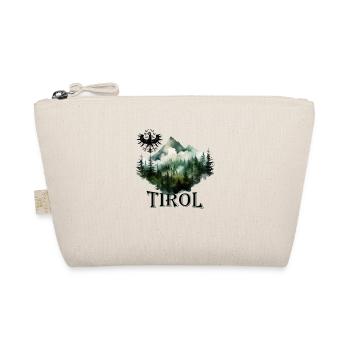 Tyrolean eagle loyal to the state of Tyrol with mountain - Organic Pouch - nature - Front