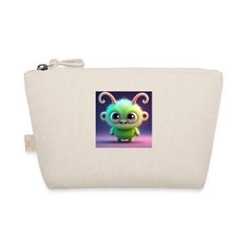 Happy Halloween cute monster scary funny spooky - Organic Pouch - nature - Front