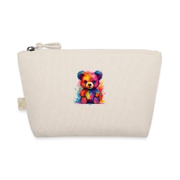 the colorful teddy bear - Organic Pouch - nature - Front