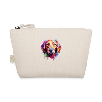 bunter Golden Retriever - Bio-Täschchen - Natur - Vorne