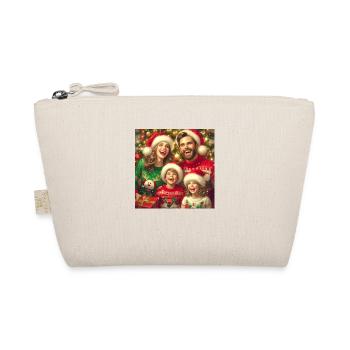 Heiligabend Weihnachtswaffel Geschenke Weihnachtsbaum - Bio-Täschchen - Natur - Vorne