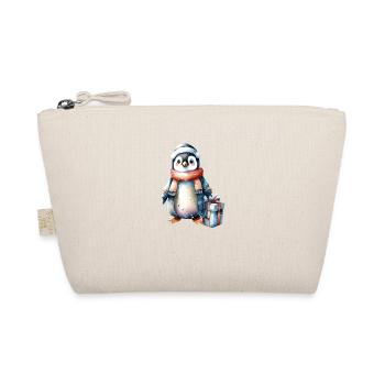 Pingouin Noël père Noël chapeau d’hiver Design - Trousse biologique - nature - Devant