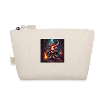 Witch Magic Fairy Tale Girl - Organic Pouch - nature - Front