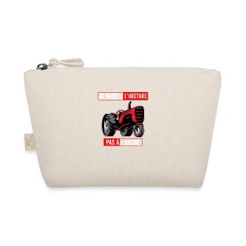 Je Bosse À L'hectare Humour Agriculteur Cadeau Tra - Trousse biologique - nature - Devant