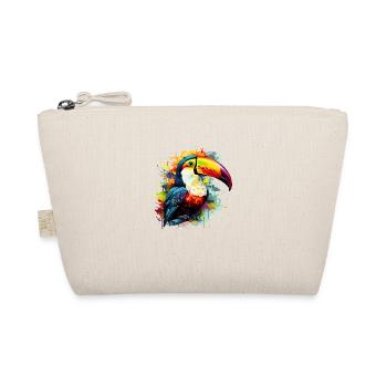 colorful toucan - Organic Pouch - nature - Front