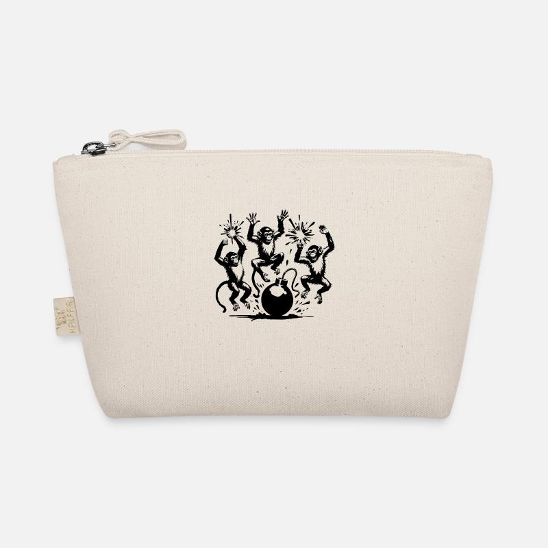 Monkeys at war Organic Pouch