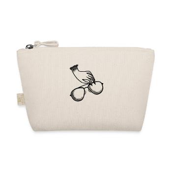 Tattoo-Stil Boho Hand Und Sonnenbrille - Bio-Täschchen - Natur - Vorne