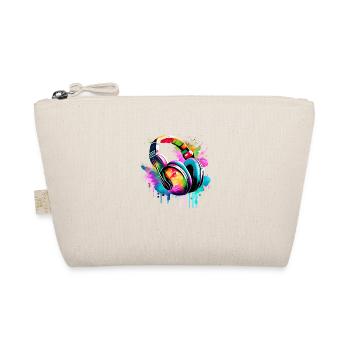 Headphones, Singers, Vocals, Musicians, Gamers, Listen to Music - Organic Pouch - nature - Front