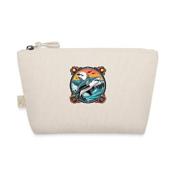 Shark & Sunset - Organic Pouch - nature - Front