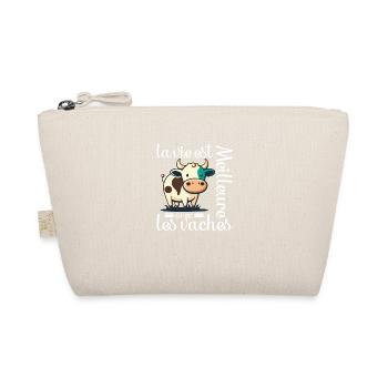 la vie est meilleure avec les vaches cadeau vache - Trousse biologique - nature - Devant
