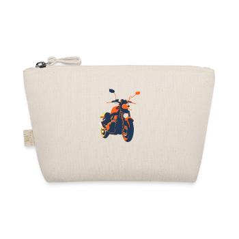 Motorcycle Motorcyclist Motorcross Motorbike Fan - Organic Pouch - nature - Front