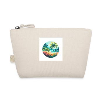 Plage du Paradis en bord de mer avec palmiers - Trousse biologique - nature - Devant