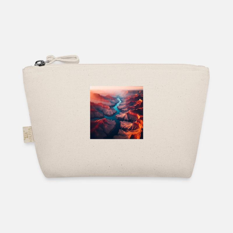 Fluss Landschaft - Bio-Täschchen - Natur