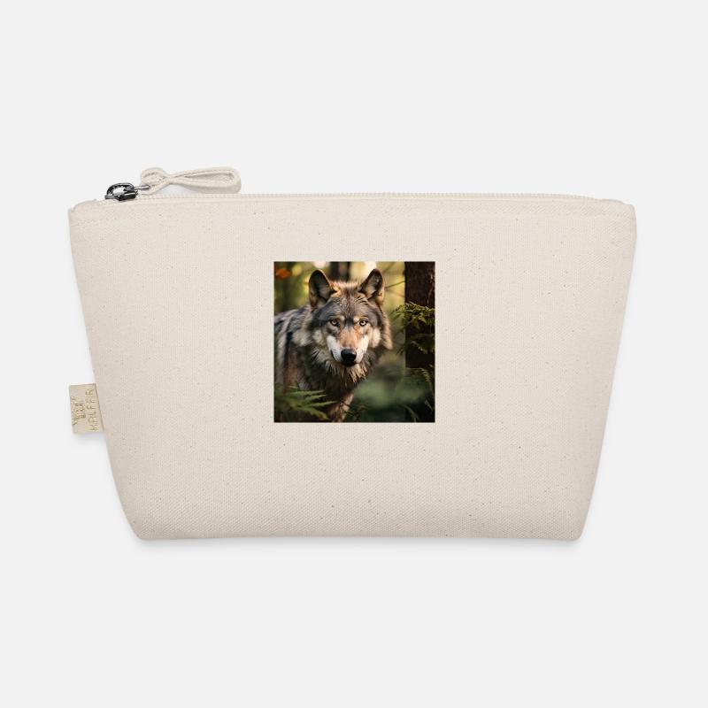 Die Kraft des Wolfes - Bio-Täschchen - Natur