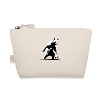 Bear playing soccer - Organic Pouch - nature - Front