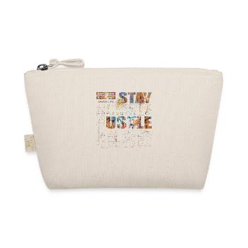 Stay Positive Street Art Urban Spray Vintage Retro - Organic Pouch - nature - Front