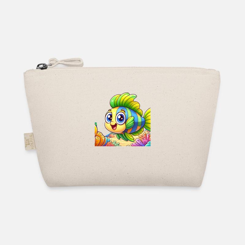 Cartoon Fish 3 Organic Pouch