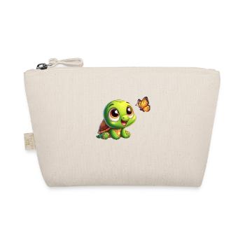 Cartoon Turtle 1 - Organic Pouch - nature - Front
