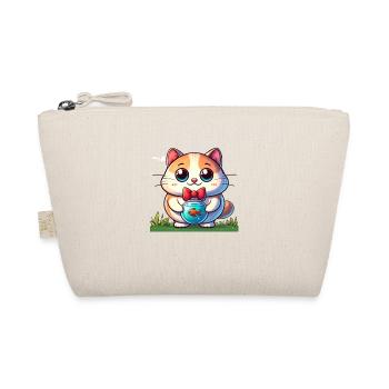 Cartoon Cat 1 - Organic Pouch - nature - Front