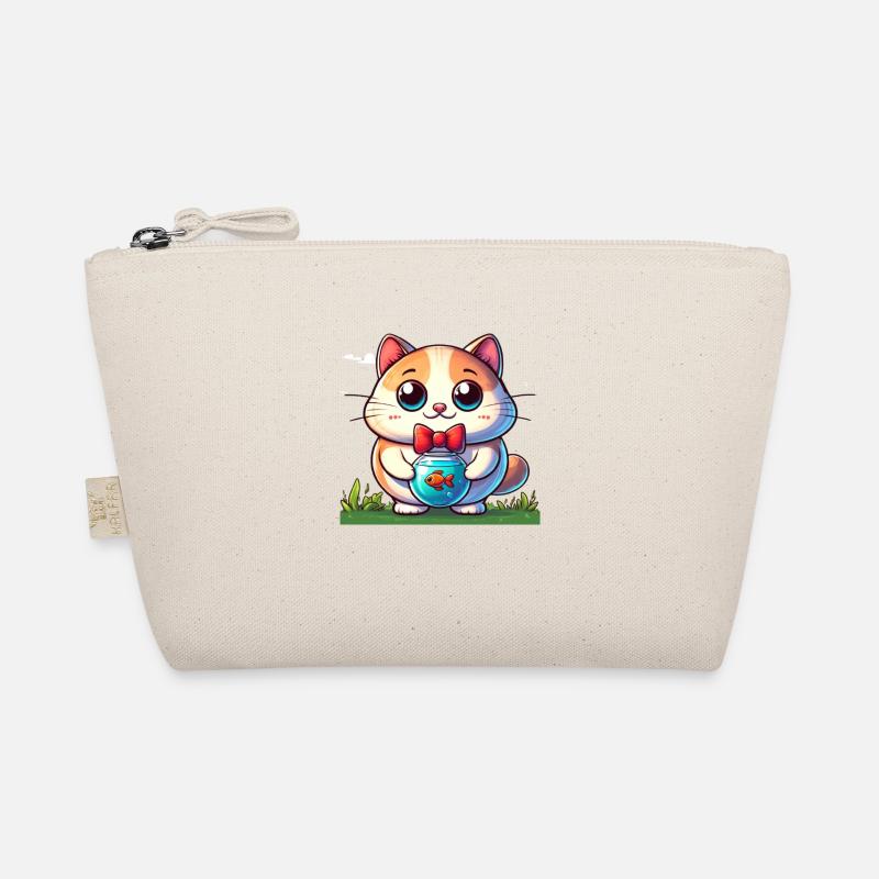 Karikatur Katze 1 Bio-Täschchen