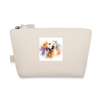 Golden Retriever Aquarell - Bio-Täschchen - Natur - Vorne