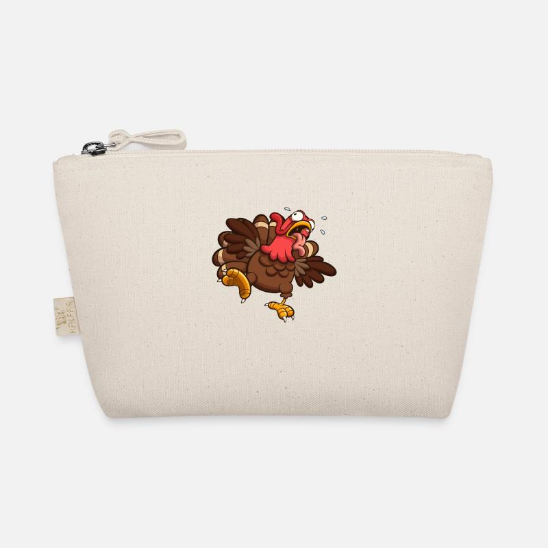 Startled Turkey Gobbling - Organic Pouch - nature