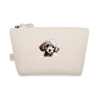 Pudel Hundeliebe Pudelwelpe Hundewelpe Hundehalter - Bio-Täschchen - Natur - Vorne