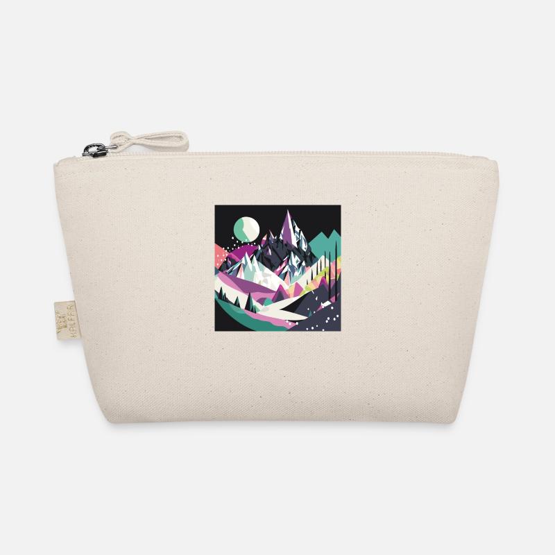 Abstract Mountain Background - Organic Pouch - nature