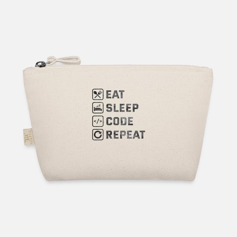 Eat Sleep Code Repeat Organic Pouch