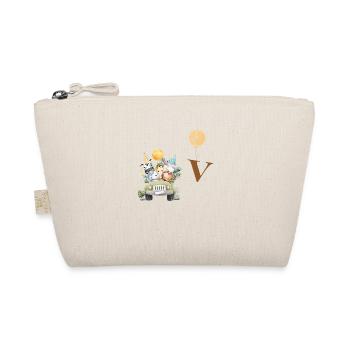 Letter V Safari - Organic Pouch - nature - Front