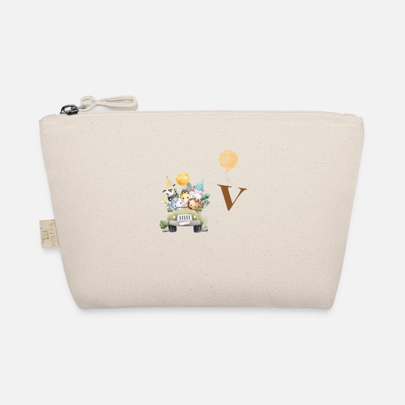Letter V Safari Organic Pouch