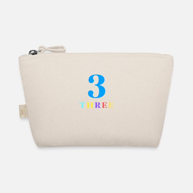 Three-3rd Anniversary Organic Pouch