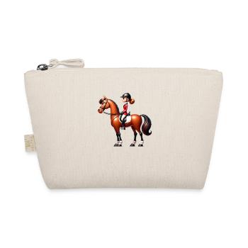 Equestrian Equestrian Brown Beautiful Horse - Organic Pouch - nature - Front