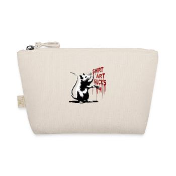 Shirt Art Sucks | Rats Street Art Banksy Style - Organic Pouch - nature - Front