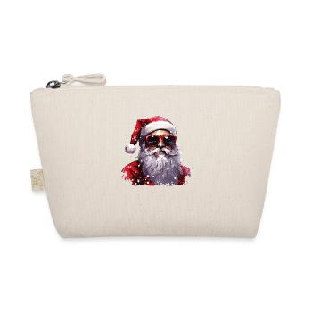 Santa Claus with sunglasses. Cool Santa - Organic Pouch - nature - Front