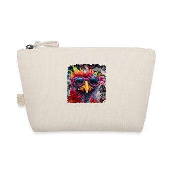 Cooler Hahn mit Brille. Bauern & Landwirt Design - Bio-Täschchen - Natur - Vorne