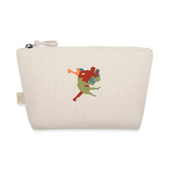 Vintage-Retro-Rugby-Spieler - Bio-Täschchen - Natur - Vorne