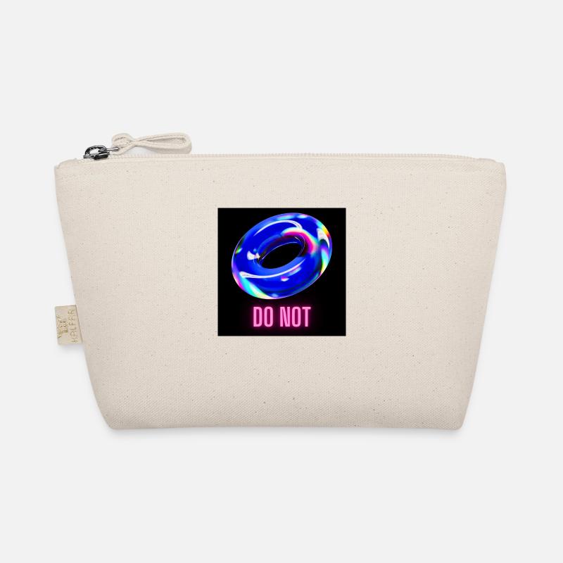 Do Not - leckerer blauer Donut - Bio-Täschchen - Natur