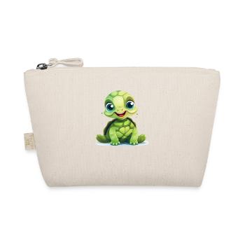 Cute baby turtle - Organic Pouch - nature - Front